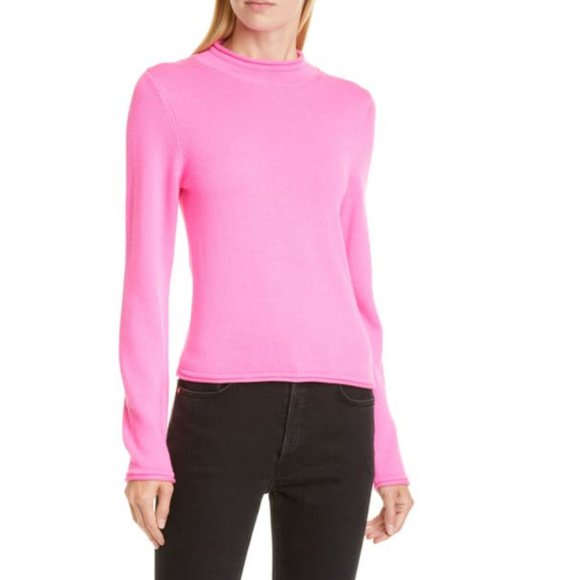 NEW! Opening Ceremony Merino Wool Knit Sweater Hot Pink, Medium - Picture 2 of 10